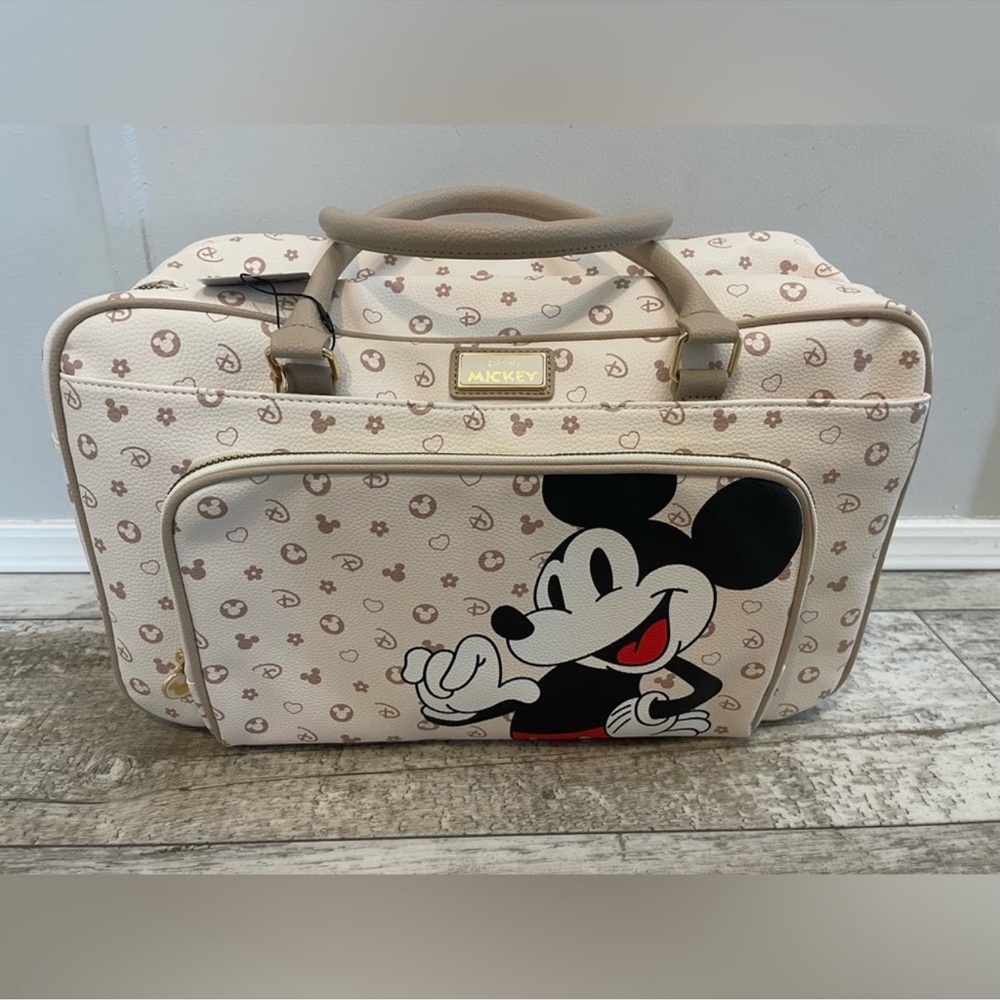 Disney Mickey Mouse Cream/Gold Bag with matching crossbody